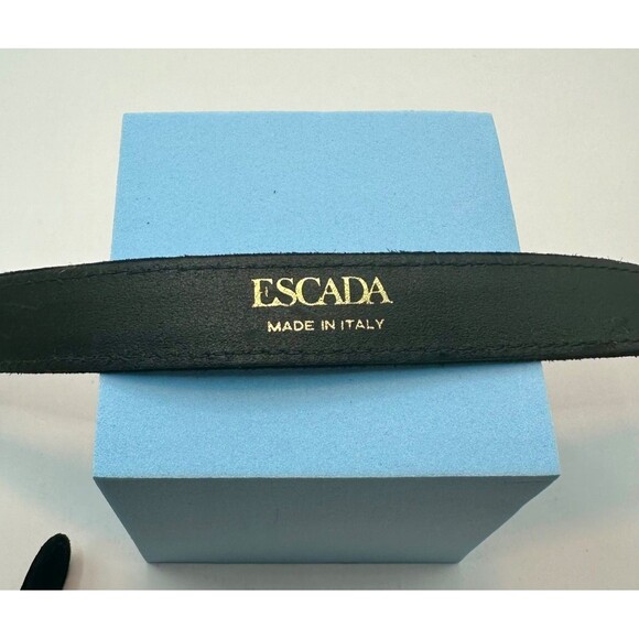 Extremely Rare suede Escada belt with crystal buckle - Picture 2 of 4